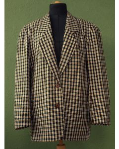 Vintage blazer i tern, str. 40, ubrugt