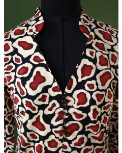 Bluse fra 2-Biz med 3/4 lange ærmer, str. S, ny