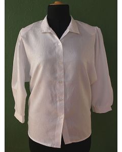 Hvid vintage skjortebluse fra Eurofashion, str. 36. Ubrugt