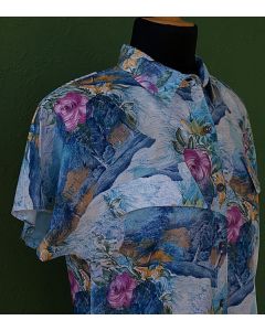 Vintage skjorte med blomsterprint fra Toft, str. 38