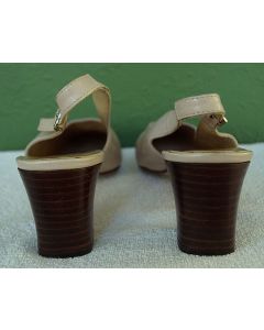 Vintage sling back i skind fra Paul Greeneagles, str. 38, 80erne