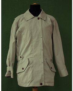 Khakifarvet vintage vindjqkke fra Collage Clothing, str. 38, ubrugt