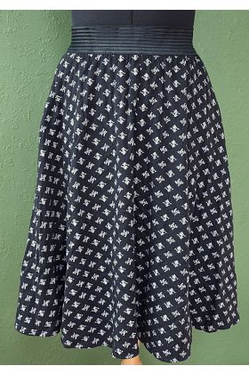 Vintage jersey nederdel fra Monari, str. 40, 80erne