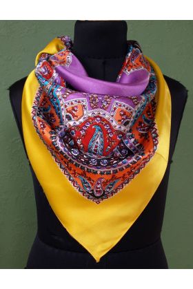 Vintage tørklæde i smukke farver, 70erne