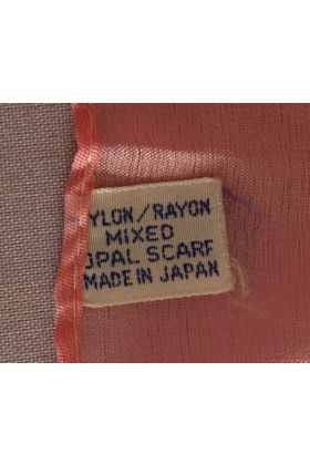 Vintage tørklæde produceret i Japan, 70erne