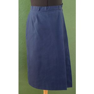 Blå Vintage nederdel fra Lady van Gils, str. 34/36, 70erne