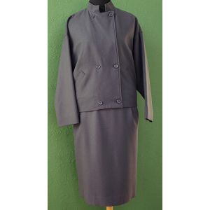 Grå Vintage dragt fra Brandtex, str. 38, 80erne