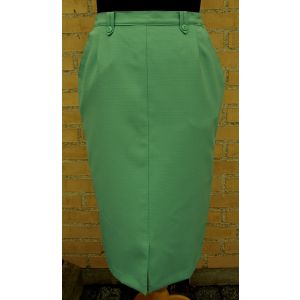 Lysegrøn Vintage nederdel fra Brandtex, str. C38, 80s