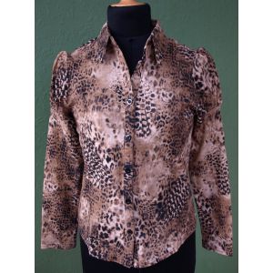 Skjortebluse i dyreprint fra Vero Moda, str. 38
