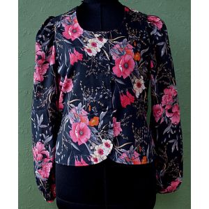 Vintage skjortebluse fra Scantex, str. 38, 80erne