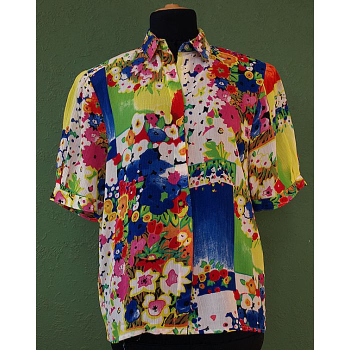 Blomstret storskjorte fra City Look, str. 36. Ubrugt