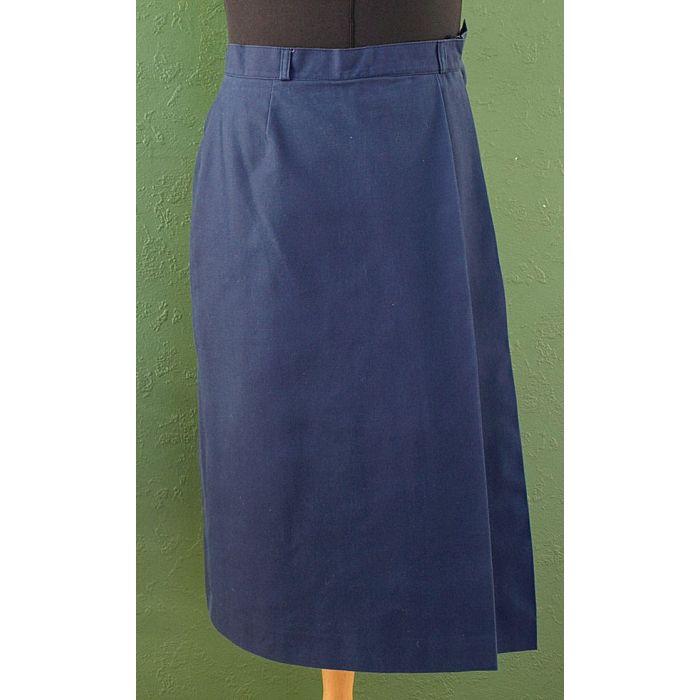 Blå Vintage nederdel fra Lady van Gils, str. 34/36, 70erne