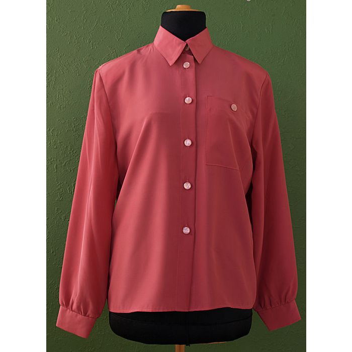 Gammelrosa vintage skjortebluse fra Toft, str. 38, ubrugt