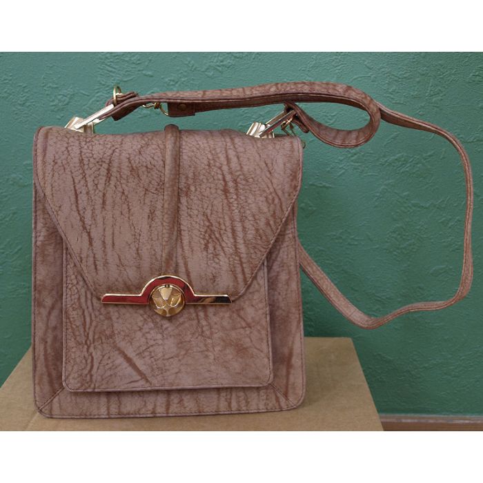 Lækker, lysebrun vintage taske, velholdt, ingen brugsspor