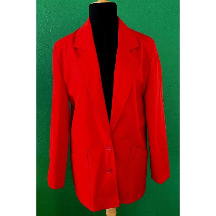 Rød vintage blazer fra Hejko, str. 38. Ubrugt.