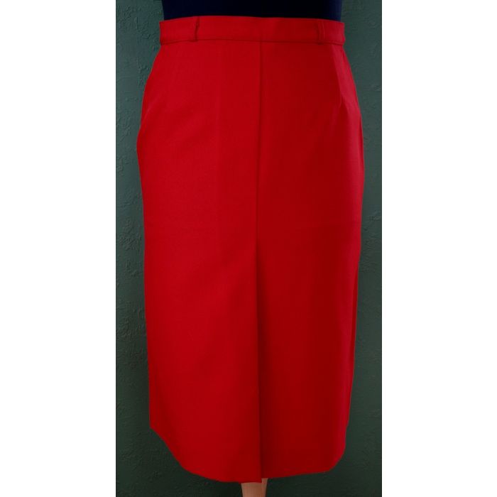 Rød vintage nederdel fra Brandtex, str. S, ubrugt