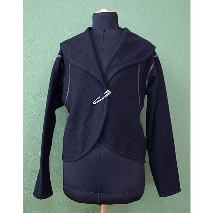 Sort trøje med sølvstikninger fra Pardon. Str.36. Ubrugt