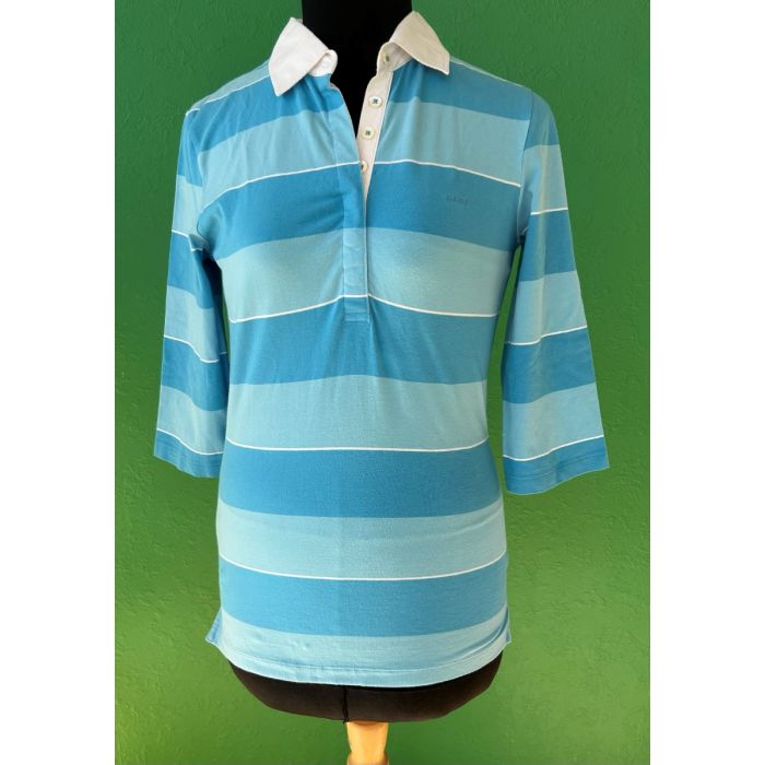 Poloshirt med 3/4 lange ærmer fra Gant, str. M, ubrugt