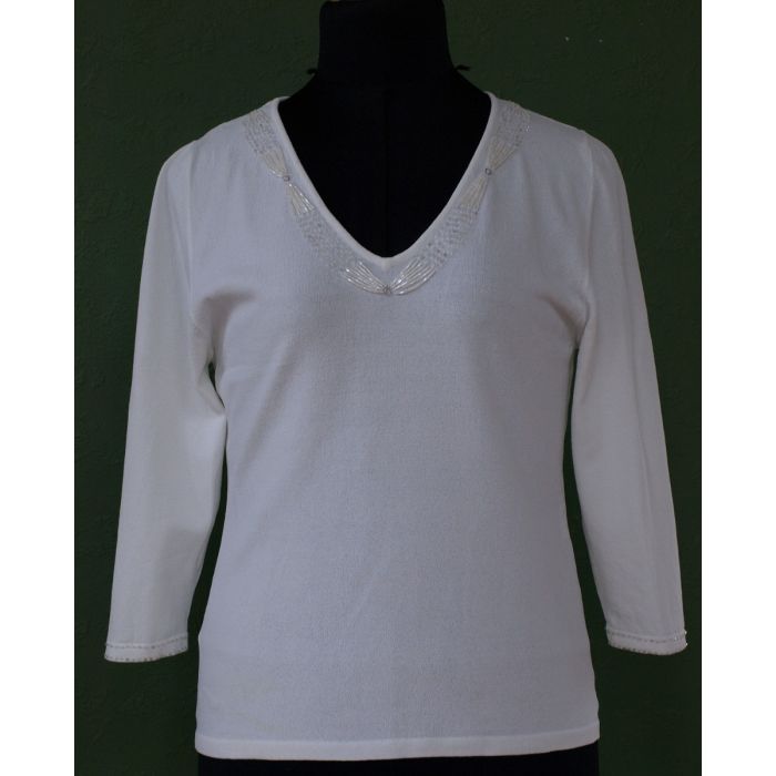 Hvid bluse fra Q-con i str. 36. Ubrugt