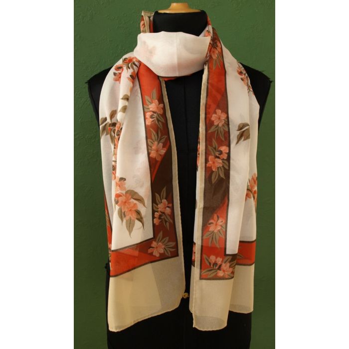 Vintage tørklæde med blomsterbort fra Hercolani