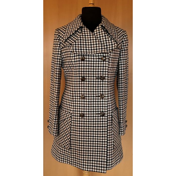 Vintage frakke fra engelske Sidwall, London. Str. 36. Har aldrig været i brug