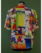 Blomstret storskjorte fra City Look, str. 36, her set bagfra