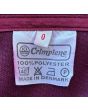Bordeauxfarvet slå-om vintage nederdel i str. 38, her ses label