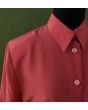 Gammelrosa vintage skjortebluse fra Toft, str. 38