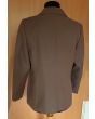 Gråbrun vintage blazer fra Brandtex, str. 40, her set bagfra