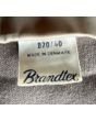Gråbrun vintage blazer fra Brandtex, str. 40, logo