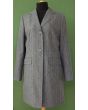 Lang, gråstribet blazer, str. 36, ubrugt