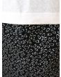 Vintage sæt med hvid top og sorte shorts, str. 38, ubrugt