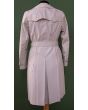 Vintage trenchcoat fabrikeret i Danmark, her set bagfra
