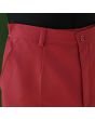 Røde vintage shorts fra Brandtex, close up af linning