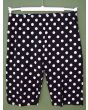 Sorte shorts med store hvide prikker, str. 38, ubrugt