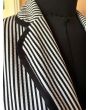 Stribet blazer fra Gerry Weber, stof i close up