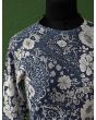 Vintage bluse fra danske Micha, mønster i close up