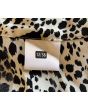 Vintage blusejakke med dyreprint fra Eurofashion, str. 38, label