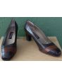 Brune skindheels fra Fransi. Str. 38. Velholdte.