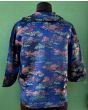 Vintage bluse med kinesiske motiver, her set bagfra