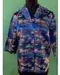 Vintage bluse med kinesiske motiver