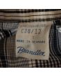 Vintage skjortebluse fra Brandtex, logo.