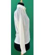 Vintage skjortebluse i jersey, str. 38, her set fra siden