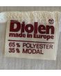 Vintage skjortebluse i jersey, str. 38, logo