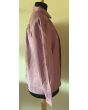 Lyngfarvet vintage skjortebluse fra Pierre Alexandre, str. 40, her set fra siden