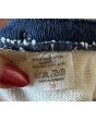 Vintage strikbluse i bomuld og polyakryl, str. 38, materiale