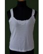 Hvid vintage top, produceret i Tyskland. Ubrugt