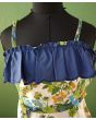 Blomstret vintage kjole fra Camilla of Copenhagen, str. 34, overdel set forfra