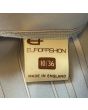 Bluse med vandfaldskrave fra Eurofashion, str. 36, logo