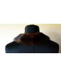 Brun vintage krave i mink, 50s, her set bagfra